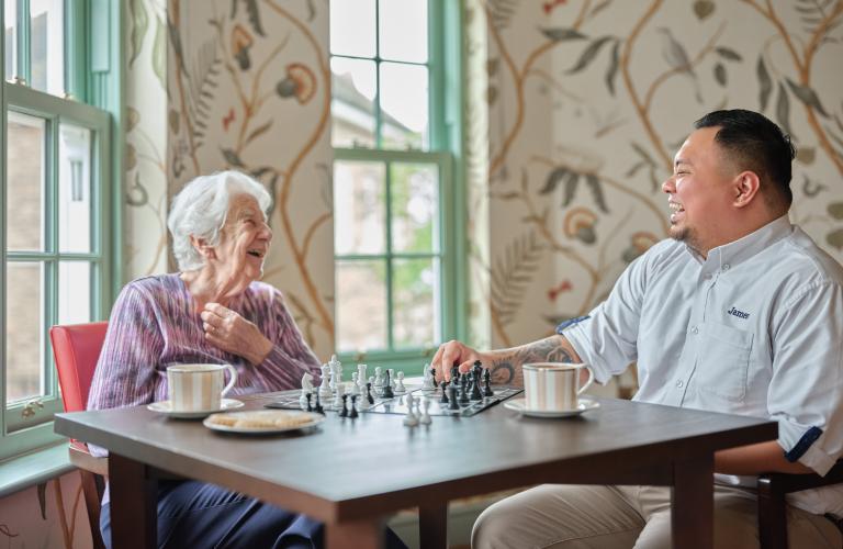 Carer and Resident Chess 1 