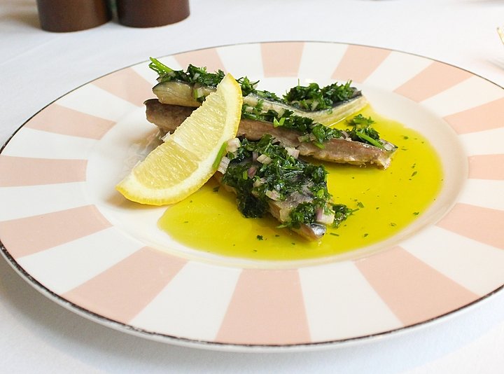 Grilled Sardines with Salsa Verde